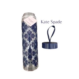 NWT Kate Spade Blue Spade Water Bottle 16 onz.